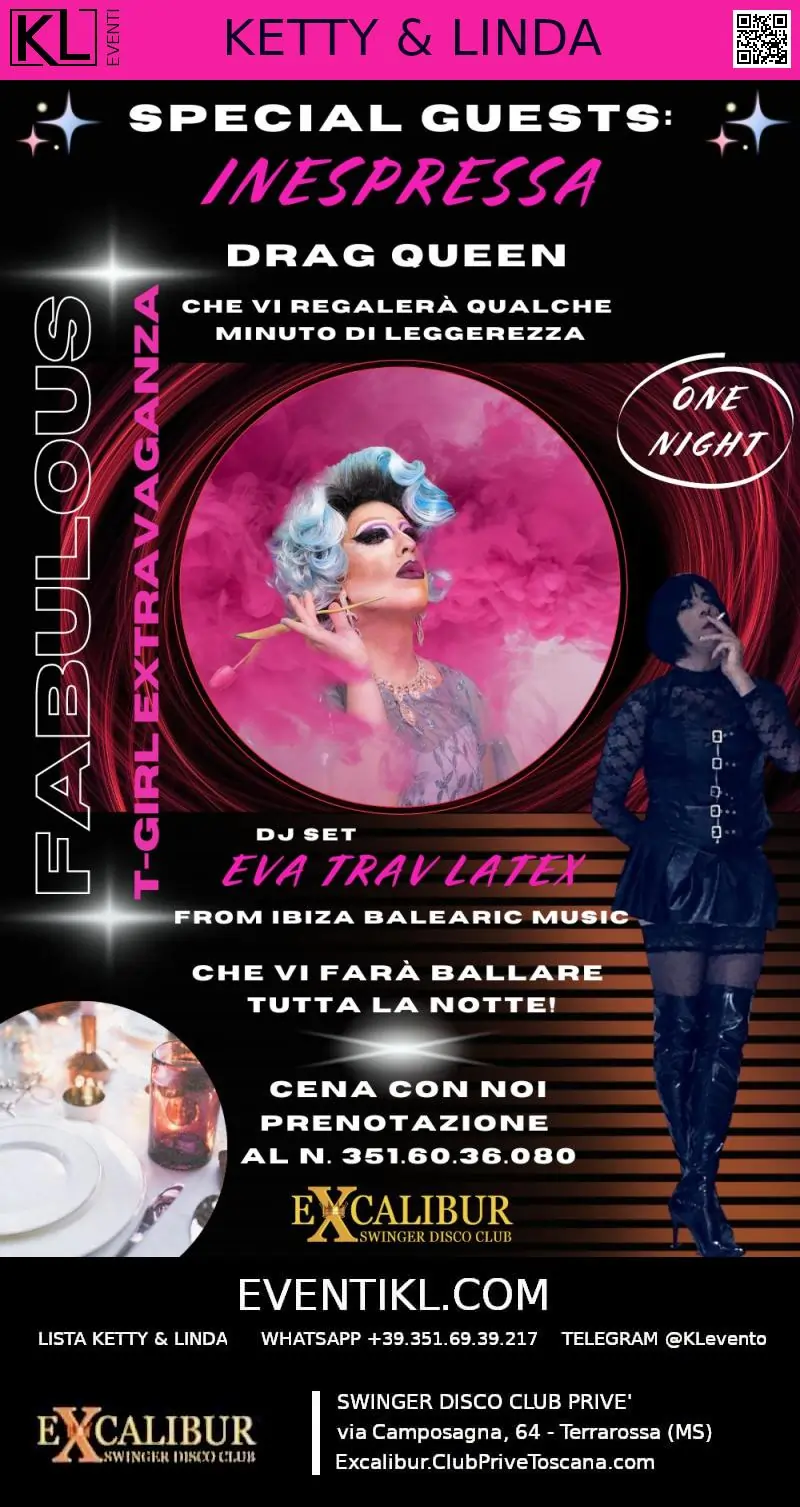 Swinger club prive evento Fabulous T-Girl Extravaganza